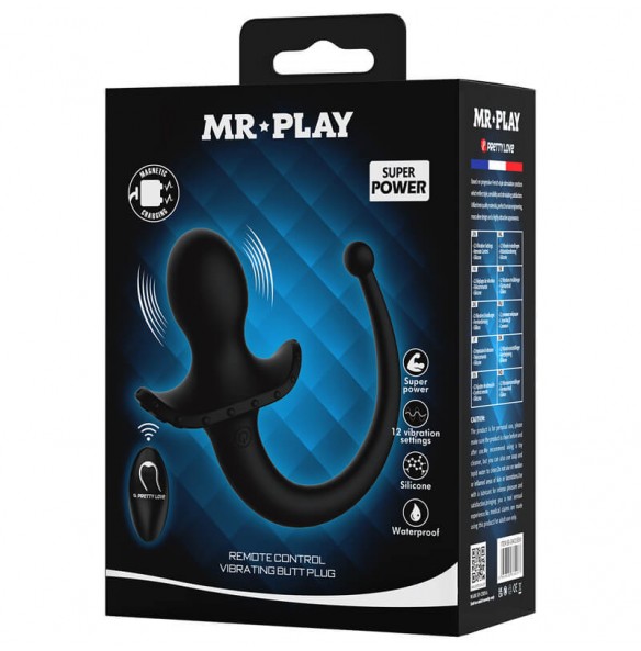 MR PLAY - Vibrating Anal Plug Tail (Wireless Remote - Chargeable) MR PLAY - Vibrating Anal Plug Tail (Wireless Remote - Chargeable)